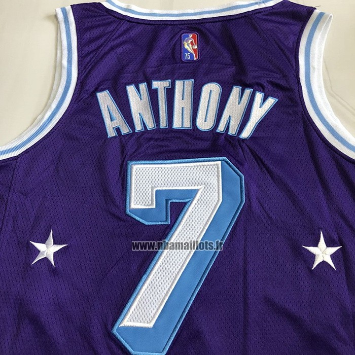 Maillot Los Angeles Lakers Carmelo Anthony NO 7 Ville 2021-22 Volet